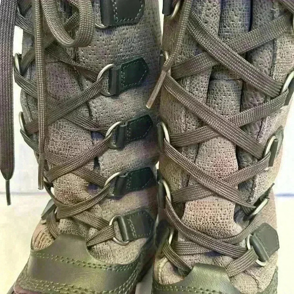 Sorel Women's Tivoli Boot Waterproof Snow Winter Gray Leather Mid Lace Up Size 7 - Picture 10 of 16